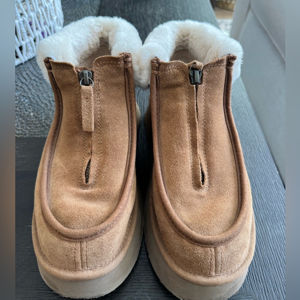 UGG Funkette Boots - Chestnut Suede (Sold Out Online)w - Picture 3 of 7